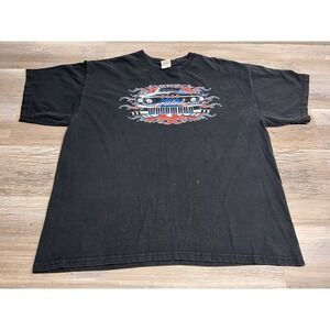 2008‎ Classic Muscle Cars T-Shirt Cruisin' Woodward Detroit Faded Black Size XL